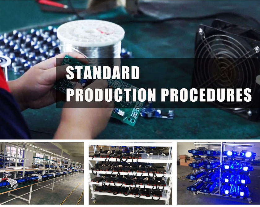 Production Procedureds of LED Strobe Beacon