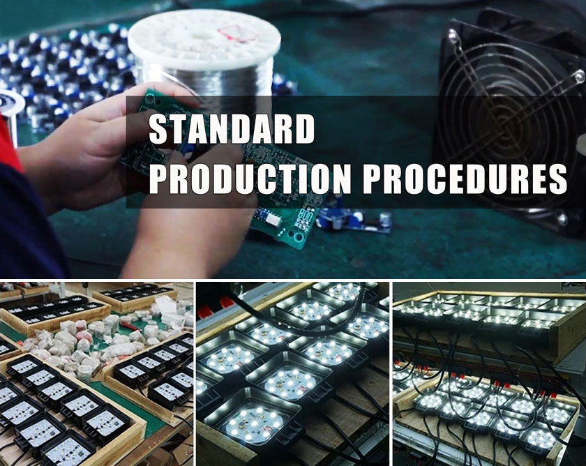 Production Procedures of LED Work Light