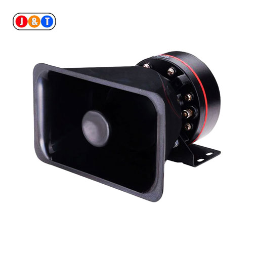 DC 12V Black Plastic Square 80W Speaker for Police Cars