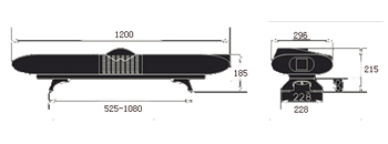 Diagram of Hot Selling Amber LED Light Bar for Emergency Vehicles