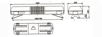 Diagram of Hot Selling Amber LED Light Bar for Emergency Vehicles