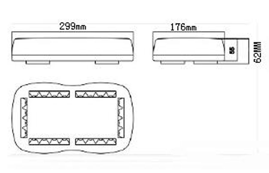 24W Cheap Tow Truck LED Strobe Light Bar