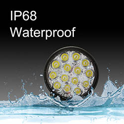 IP68 Waterproof 48W Spot LED Work Light for Trucks-3