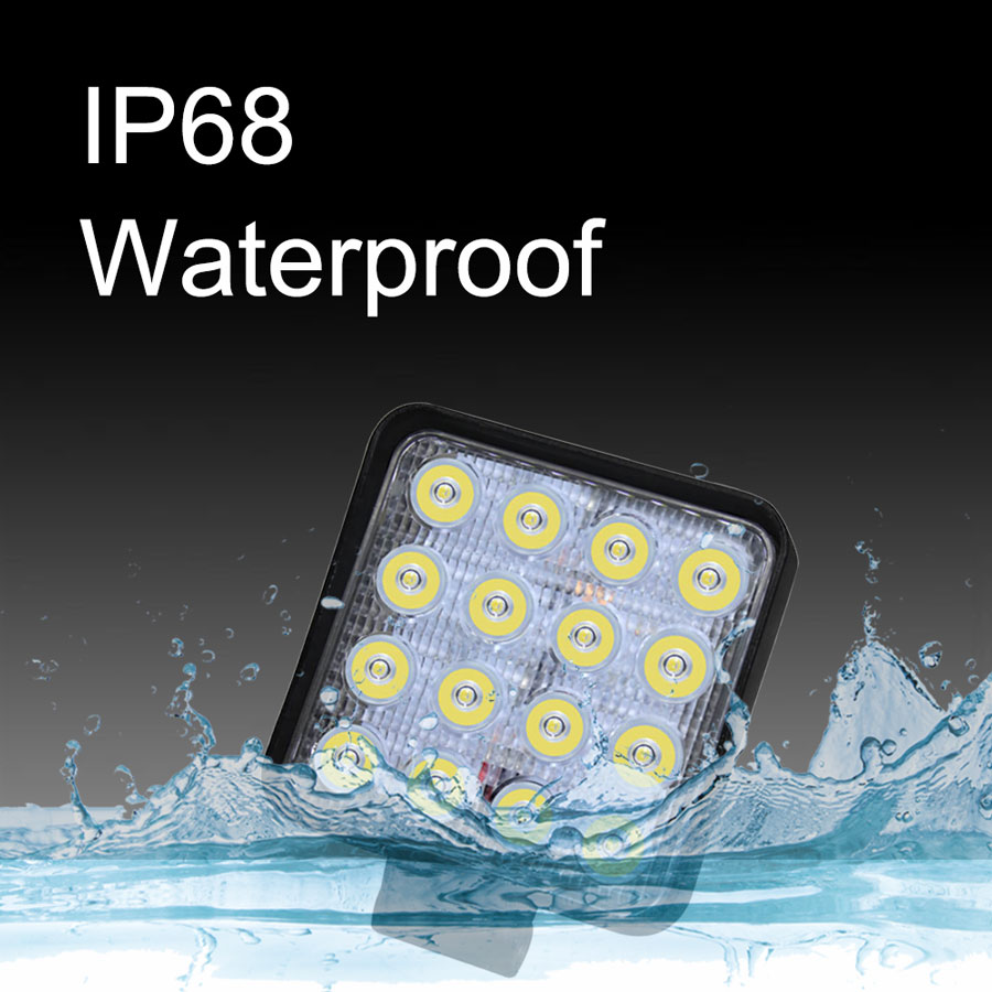 IP68 Waterproof 48W Spot LED Work Light for Trucks-3